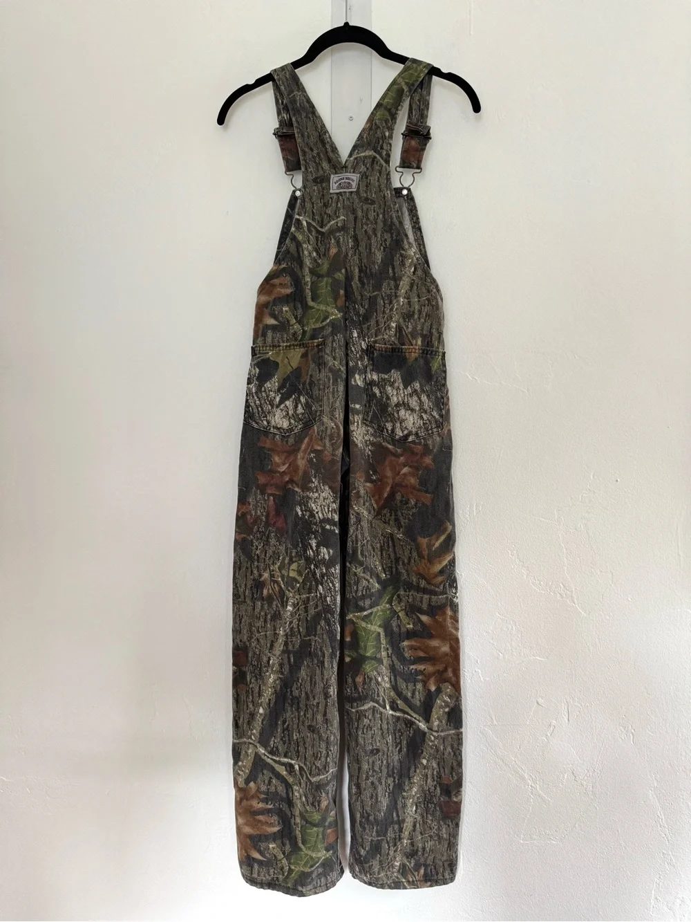 Round House Kids Mossy Oak Realtree Camo Overalls Green Brown Hunting Outdoor
